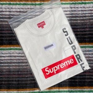 supreme contrast stitch pocket tee